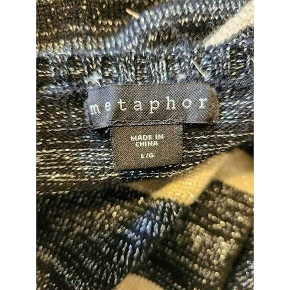 Sparkly Long Women's Striped Sweater - Picture 3 of 4